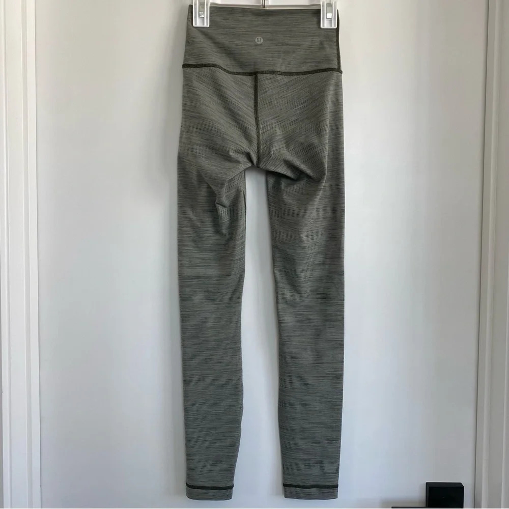 Lululemon Sage Dark Olive Full-On Luon Wunder Under High-Rise Tight Leggings 2 - Picture 4 of 7